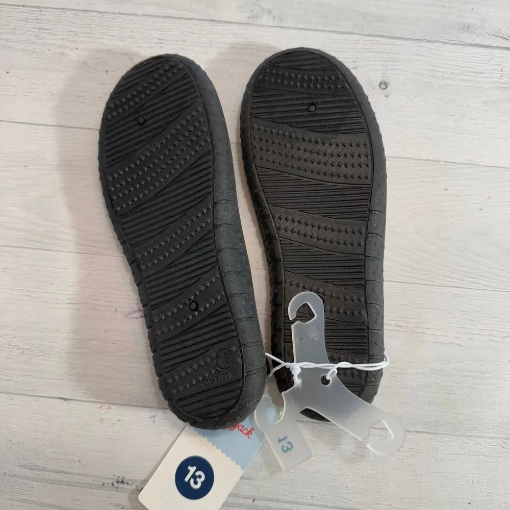 Cat & Jack kids black water‎ shoes size 13 NEW